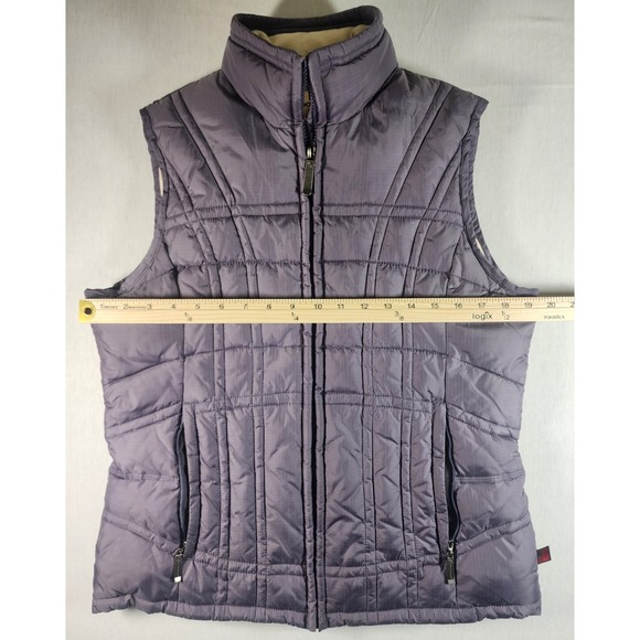 Vintage Style Woolrich Womens Small Amethyst Full Zip Puffer Vest Style 18508 - Picture 3 of 8